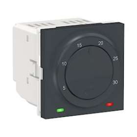 Unica - thermostat chauffage / climatisation - 8A - Anthracite - méca seul|Schneider Electric-SCHNU350154