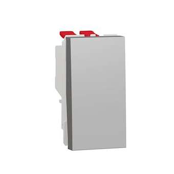 Unica - permutateur - 10A - 250Vca - 1 module - Alu - mécanisme seul|Schneider Electric-SCHNU310530