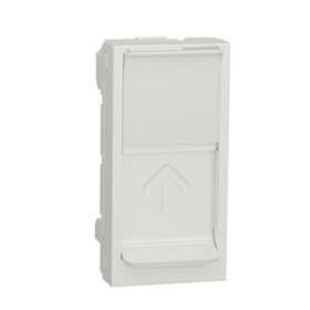 Unica - prise pour 1 RJ45 S-One - 1 mod - Blanc - méca seul|Schneider Electric-SCHNU941018