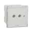 Unica - balise de sécurité avec batterie - LED 45lux/25cm - 2 mod - méca seul|Schneider Electric-SCHNU3776