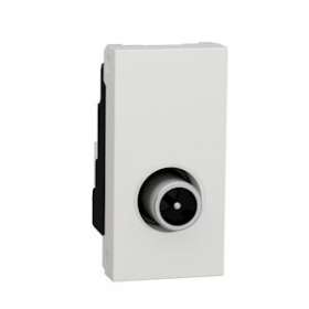 Unica - prise télévision - TV mâle - individuel - 1 mod - Blanc anti - méca seul|Schneider Electric-SCHNU346120