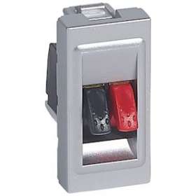 Prise haut-parleur Mosaic - 1 module - alu|Legrand-LEG079250
