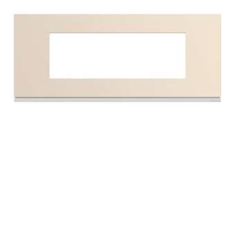 Plaque gallery plastique peint 6 modules entraxe 57mm dune|Hager-HAGWXP0306