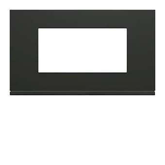 Plaque gallery plastique peint 4 modules entraxe 57mm night|Hager-HAGWXP0234