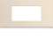 Plaque gallery plastique peint 4 modules entraxe 71mm dune|Hager-HAGWXP0304