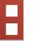Plaque gallery plastique peint 2 postes verticale 71mm eglantine|Hager-HAGWXP0642