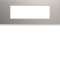 Plaque gallery plastique peint 6 modules entraxe 57mm titane|Hager-HAGWXP0106