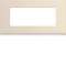 Plaque gallery plastique peint 5 modules entraxe 71mm dune|Hager-HAGWXP0305