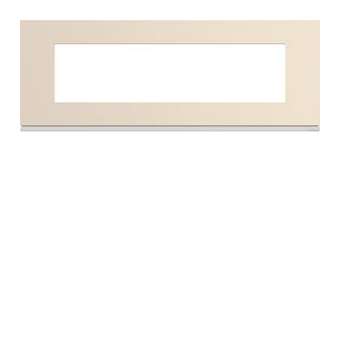 Plaque gallery plastique peint 8 modules entraxe 71mm dune|Hager-HAGWXP0308