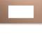 Plaque gallery plastique peint 4 modules entraxe 57mm rosé|Hager-HAGWXP0534