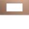 Plaque gallery plastique peint 4 modules entraxe 71mm rosé|Hager-HAGWXP0504