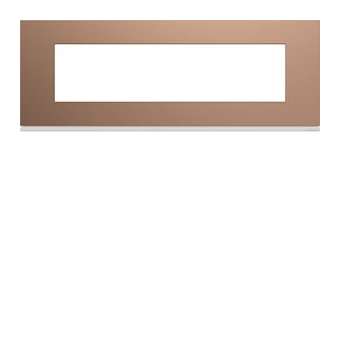 Plaque gallery plastique peint 8 modules entraxe 71mm rosé|Hager-HAGWXP0508