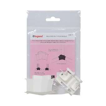 Raccord en T pour moulure Céliane 30x12,5mm - blanc|Legrand-LEG098377
