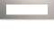 Plaque gallery plastique peint 8 modules entraxe 71mm titane|Hager-HAGWXP0108