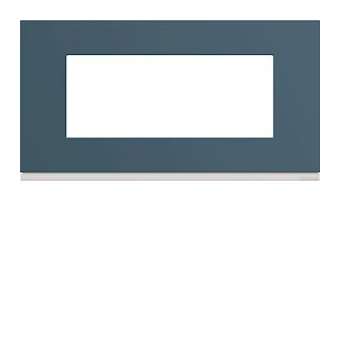 Plaque gallery plastique peint 5 modules entraxe 71mm river|Hager-HAGWXP0705