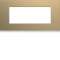 Plaque gallery plastique peint 5 modules entraxe 71mm champagne|Hager-HAGWXP0405