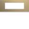 Plaque gallery plastique peint 6 modules entraxe 57mm champagne|Hager-HAGWXP0406