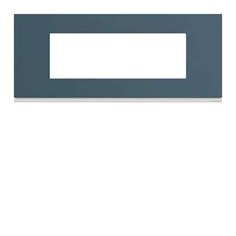 Plaque gallery plastique peint 6 modules entraxe 57mm river|Hager-HAGWXP0706