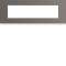 Plaque gallery plastique peint 8 modules entraxe 71mm taupe|Hager-HAGWXP0908