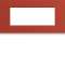 Plaque gallery plastique peint 5 modules entraxe 71mm eglantine|Hager-HAGWXP0605
