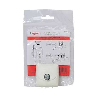 Prise TV pour satellite pour moulure Appareillage Saillie - Blanc|Legrand-LEG098993