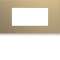 Plaque gallery plastique peint 4 modules entraxe 57mm champagne|Hager-HAGWXP0434