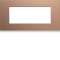 Plaque gallery plastique peint 5 modules entraxe 71mm rosé|Hager-HAGWXP0505