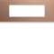 Plaque gallery plastique peint 6 modules entraxe 57mm rosé|Hager-HAGWXP0506