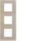 Plaque gallery 3 postes verticale 71mm latté|Hager-HAGWXP2543