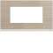 Plaque gallery 4 modules entraxe 57mm latté|Hager-HAGWXP2534