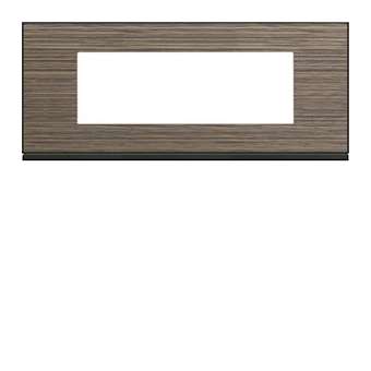 Plaque gallery 6 modules entraxe 71mm pecan|Hager-HAGWXP2406