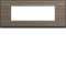 Plaque gallery 6 modules entraxe 71mm pecan|Hager-HAGWXP2406