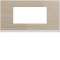 Plaque gallery 4 modules entraxe 71mm latté|Hager-HAGWXP2504