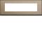 Plaque gallery 8 modules entraxe 71mm placage bronze|Hager-HAGWXP2208