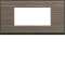 Plaque gallery 4 modules entraxe 71mm pecan|Hager-HAGWXP2404
