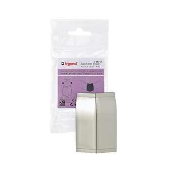 Raccord pour angle sortant - pour plinthe Céliane déco 82x12,5mm - Titane|Legrand-LEG098313