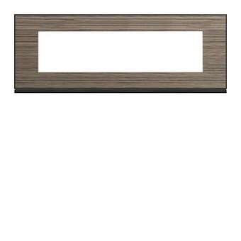 Plaque gallery 8 modules entraxe 71mm pecan|Hager-HAGWXP2408