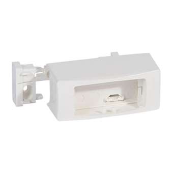 Cadre app.saillie 1 poste étroit - pose sur moulure DLPlus 20/32x12,5 - blanc|Legrand-LEG031457