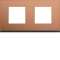 Plaque gallery 2 postes horizontale 71mm matiere copper alu