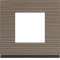 Plaque gallery 1 poste materiel grey wood