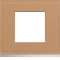 Plaque gallery 1 poste matiere cord leather