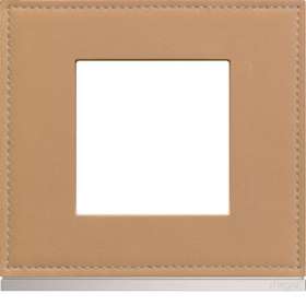 Plaque gallery 1 poste matiere cord leather|Hager-HAGWXP5102