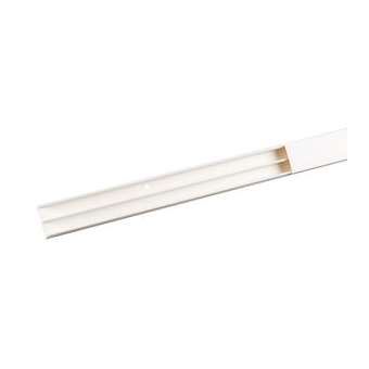 Moulure Keva 32mmx15mm-Fond+couvercle-2 compartiments-Longueur 2,10m-Blanc Artic|Planet wattohm-PLW11540