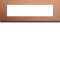 Plaque gallery 8 modules entraxe 71mm matiere copper alu|Hager-HAGWXP4608