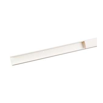 Moulure Keva 32mmx15mm-Fond+couvercle-2 compartiments-Longueur 2,10m-Blanc Artic|Planet wattohm-PLW11541