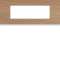 Plaque gallery 6 modules entraxe 57mm matiere oak wood|Hager-HAGWXP4706