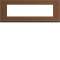 Plaque gallery 8 modules entraxe 71mm matiere coffee leather|Hager-HAGWXP4908
