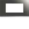 Plaque gallery 4 modules entraxe 57mm matiere mirror glass|Hager-HAGWXP5034