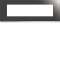 Plaque gallery 8 modules entraxe 71mm matiere mirror glass|Hager-HAGWXP5008