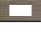 Plaque gallery 4 modules entraxe 71mm matiere grey wood|Hager-HAGWXP4804